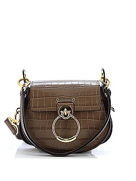 Chloé Tess Bag Crocodile Embossed Leather Small (view 1)