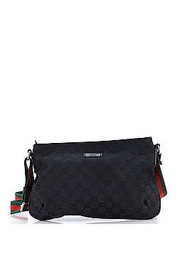 Gucci Web Strap Messenger Bag GG Canvas Small (view 1)