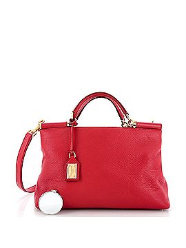 Dolce & Gabbana Sicily Convertible Shopping Tote Leather Medium (view 2)