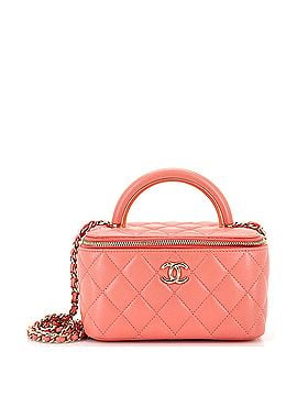 Chanel Charming Handle Vanity Case with Chain Quilted Lambskin Small (view 1)
