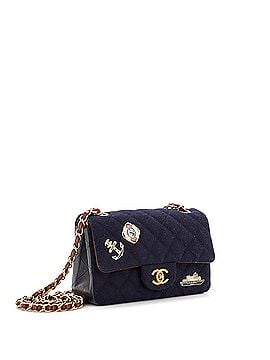 Chanel Paris-Hamburg Charms Classic Single Flap Bag Quilted Wool and Lambskin Mini (view 2)
