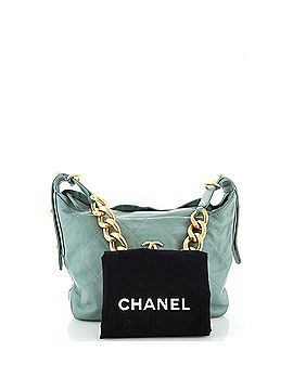 Chanel Daily Belted Chain Handle Hobo Quilted Calfskin Small (view 2)
