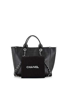 Chanel Deauville Tote Studded Caviar Small (view 2)