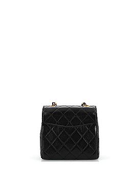 Chanel Square CC Chain Flap Bag Quilted Shiny Calfskin Mini (view 2)