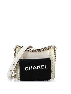 Chanel Reverso Square Boy Flap Bag Caviar Small (view 2)