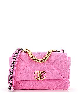 Chanel 19 Flap Bag Quilted Denim Medium (view 1)