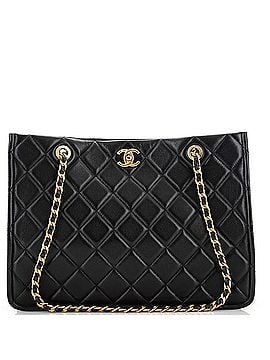 Chanel Sweet Classic Shopping Tote Quilted Caviar Large (view 1)