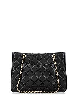 Chanel Sweet Classic Shopping Tote Quilted Caviar Large (view 2)