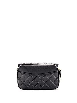Chanel Classic Flap Phone Holder with Chain Quilted Caviar (view 2)