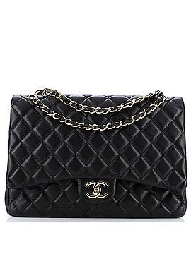 Chanel Classic Double Flap Bag Quilted Lambskin Maxi (view 1)
