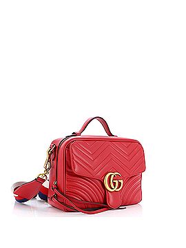 Gucci GG Marmont Zip Around Camera Bag Matelasse Leather Small (view 2)
