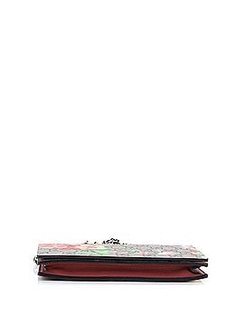 Gucci Chain Wallet Blooms Print GG Coated Canvas (view 2)