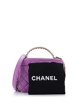 Chanel Pick Me Up Logo Handle Vanity Case Quilted Lambskin Mini (view 2)