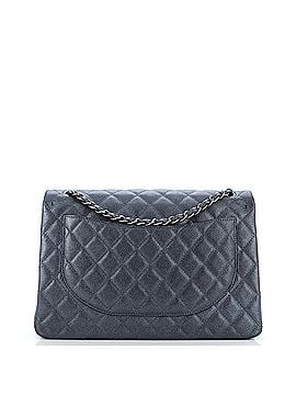 Chanel Classic Double Flap Bag Quilted Iridescent Caviar Maxi (view 2)