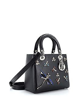 Christian Dior Lady Dior Bag Limited Edition Dragonfly Embellished Leather Medium (view 2)