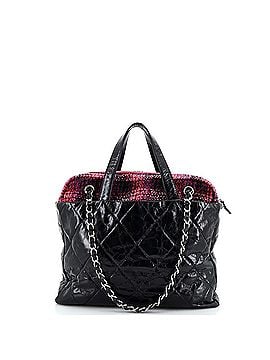 Chanel Portobello Zip Tote Quilted Glazed Calfskin and Tweed (view 2)