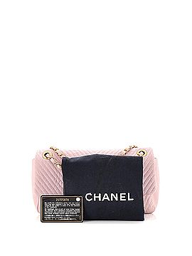 Chanel Medallion Charm Flap Bag Chevron Wrinkled Lambskin Medium (view 2)