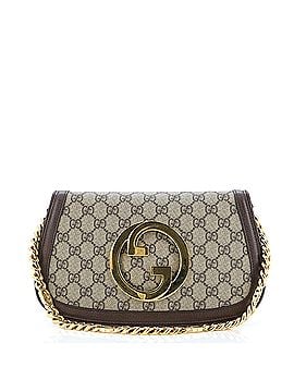 Gucci Blondie NM Chain Flap Bag GG Coated Canvas Small (view 1)