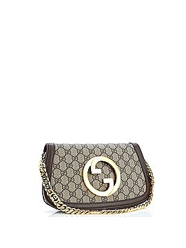 Gucci Blondie NM Chain Flap Bag GG Coated Canvas Small (view 2)