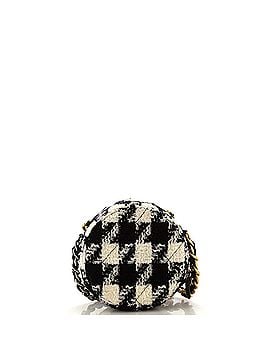 Chanel 19 Round Clutch with Chain and Coin Purse Quilted Tweed and Lambskin (view 2)