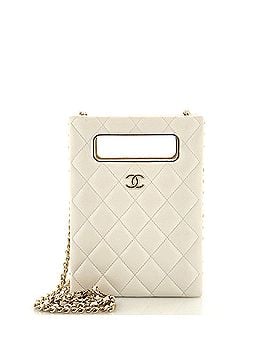 Chanel Chain Around Cut Out Handle Evening Tote Quilted Caviar Mini (view 1)