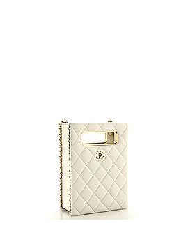 Chanel Chain Around Cut Out Handle Evening Tote Quilted Caviar Mini (view 2)