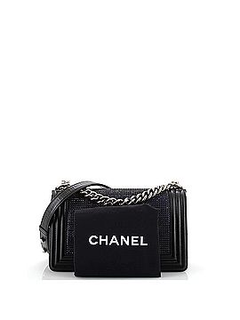 Chanel Paris-Dallas Boy Flap Bag Limited Edition Metallized Strass Old Medium (view 2)