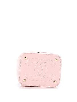 Chanel CC Top Handle Vanity Case with Chain Quilted Caviar Mini (view 2)