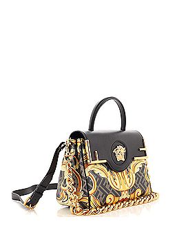 Versace x Fendi Fendace La Medusa Top Handle Bag (Outlet) Printed Laminated Leather with Leather Medium (view 2)