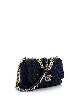 Chanel 19 Flap Bag Tweed and Sequins Large (view 2)