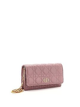 Christian Dior Caro Wallet on Chain Pouch Cannage Quilt Leather (view 2)