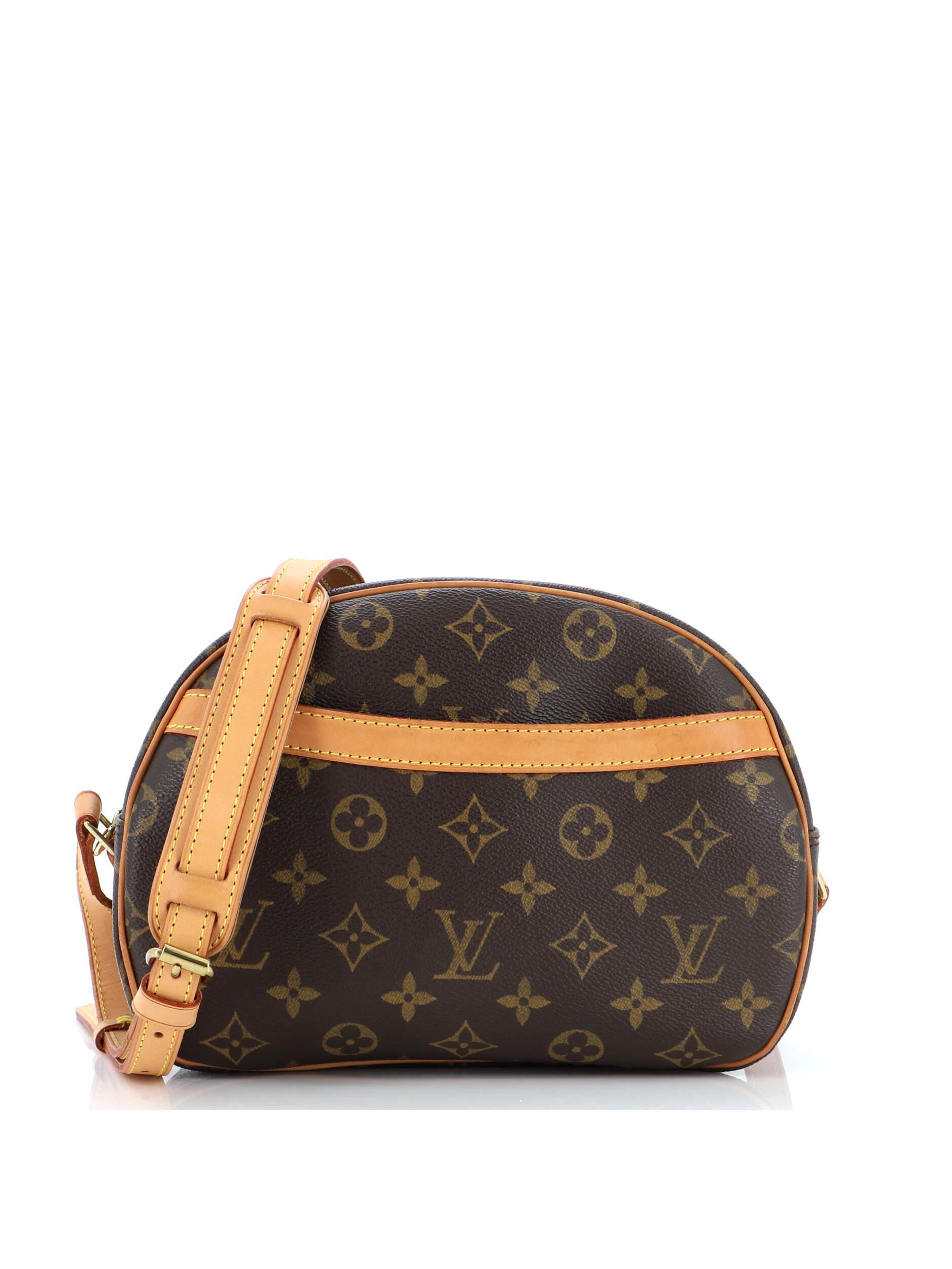 Louis Vuitton 100% Coatead Canvas Brown Blois Handbag Monogram Canvas ...