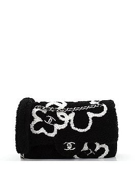 Chanel Classic Single Flap Bag Pearl Embellished Shearling Jumbo (view 1)
