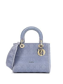 Christian Dior Lady D-Lite Bag Cannage Embroidered Canvas Medium (view 1)