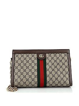 Gucci Ophidia Chain Shoulder Bag GG Coated Canvas Medium (view 1)