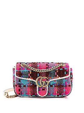 Gucci GG Marmont Flap Bag Tweed Small (view 1)