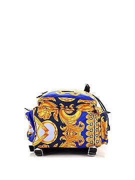 Versace Medusa Double Buckle Backpack Printed Nylon (view 2)