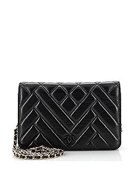 Chanel MontCoco Wallet on Chain Quilted Shiny Lambskin (view 1)