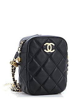 Chanel My Perfect Adjustable Chain Crossbody Bag Quilted Lambskin with Pearls Small (view 2)