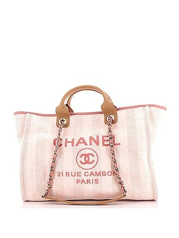 Chanel pink best sale deauville bag