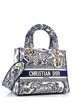 Christian Dior Lady D-Lite Bag Embroidered Canvas Medium (view 2)