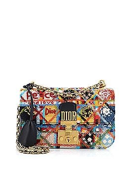 Christian Dior Peace and Love Dioraddict Flap Bag Embroidered and Beaded Leather Small (view 1)