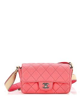 Chanel Buckle Strap CC Messenger Bag Quilted Caviar Small (view 1)