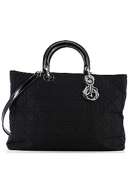Christian Dior Lady Dior Bag Cannage Quilt Nylon XL (view 1)