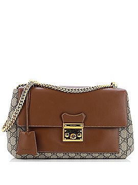 Gucci Padlock Shoulder Bag NM GG Coated Canvas and Leather Medium (view 1)