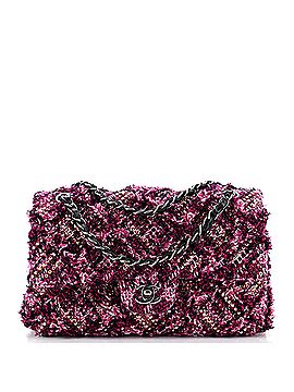 Chanel Classic Double Flap Bag Crystal Embellished Tweed Medium (view 1)