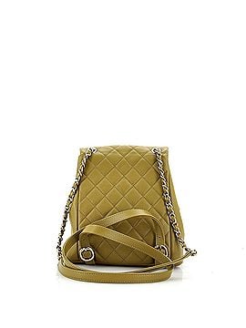 Chanel Duma Pockets Drawstring Backpack Quilted Calfskin Small (view 2)