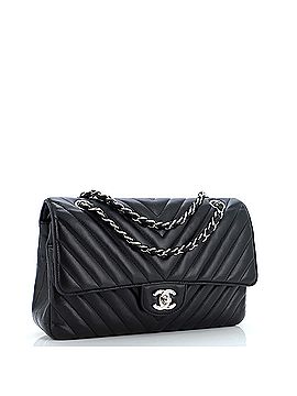 Chanel Classic Double Flap Bag Chevron Lambskin Medium (view 2)