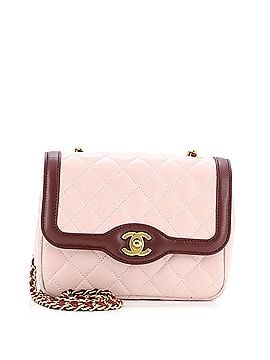 Chanel Two Tone Flap Bag Quilted Lambskin Mini (view 1)