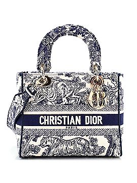 Christian Dior Toile de Jouy Lady D-Lite Bag Embroidered Canvas (view 1)